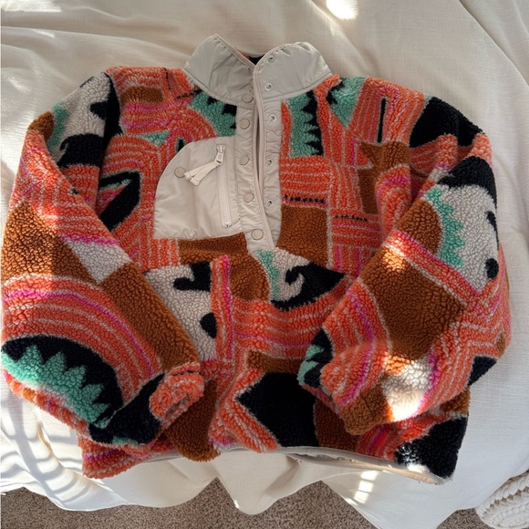 NWOT free people rocky ridge fleece pullover - Picture 2 of 6